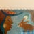 Abstract 1970’s Original Abstract Woman With Dog Pastel Drawing Framed For Sale - Image 3 of 4