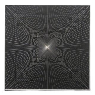 Peck Blenda, Geometric Composition, Work on Aluminum Panel, 1970s For Sale