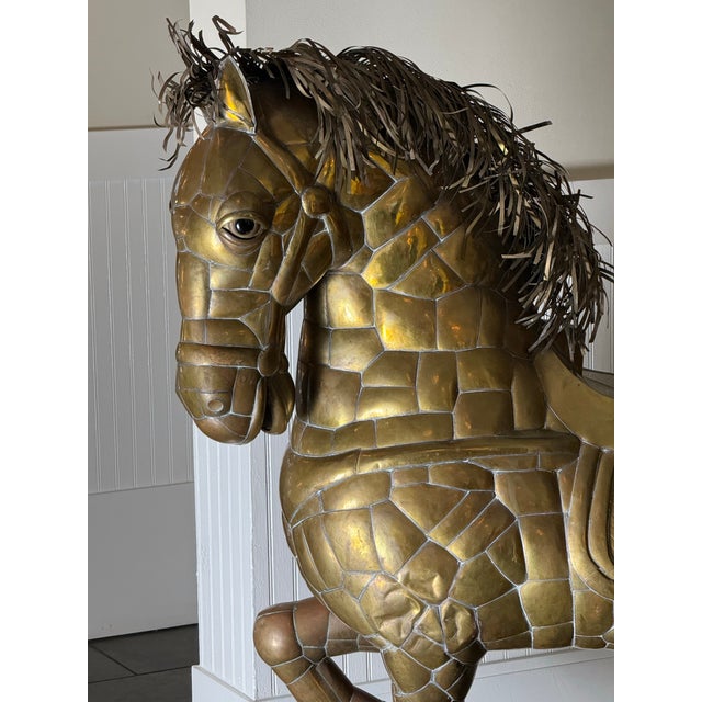 Mid-Century Modern 1970s Monumental Sergio Bustamonte Horse For Sale - Image 3 of 12