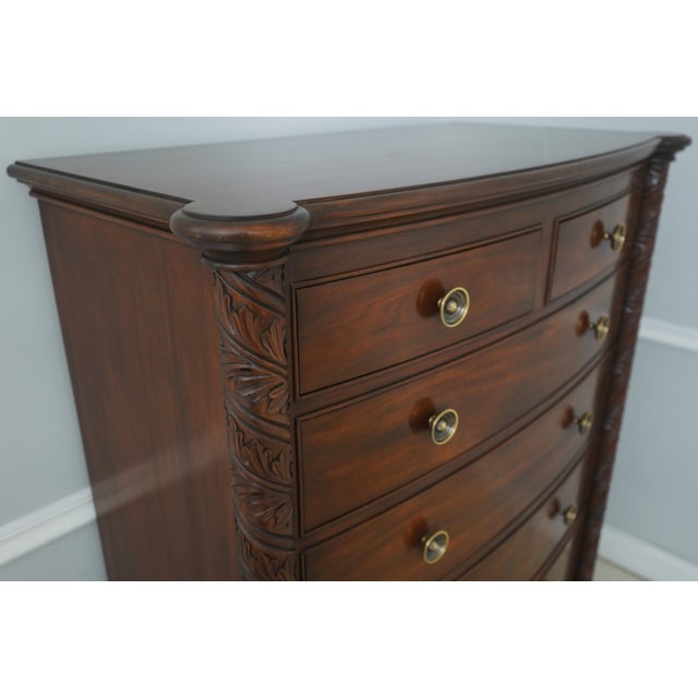 Wood Stickley Antiquities Collection Mahogany High Chest For Sale - Image 7 of 14