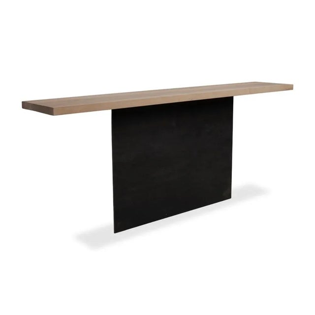 Zoom Console Table in Brown and Wood by Mobimex TIX For Sale - Image 11 of 11