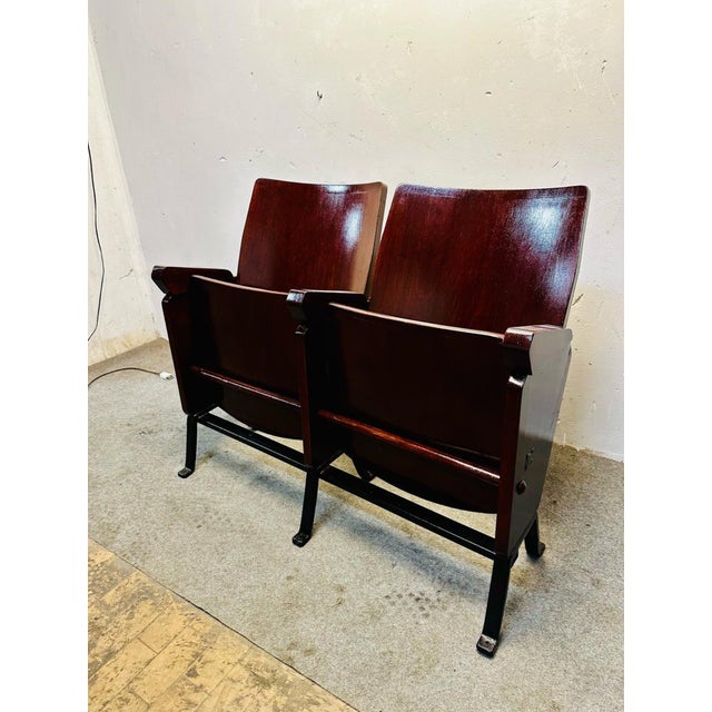 Original 1960s cinema seats, perfect for those seeking an authentic touch of industrial and retro design. Made of curved...