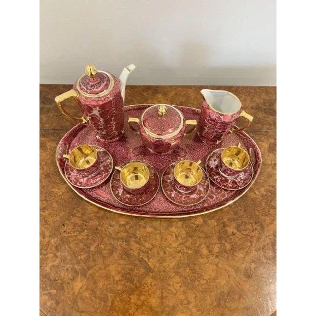 1920s Antique Porcelain Coffee Set, 1920, Set of 12 For Sale - Image 5 of 6