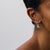 These elegant Edwardian style diamond drop earrings bring together the romance of antique-inspired design with refined...
