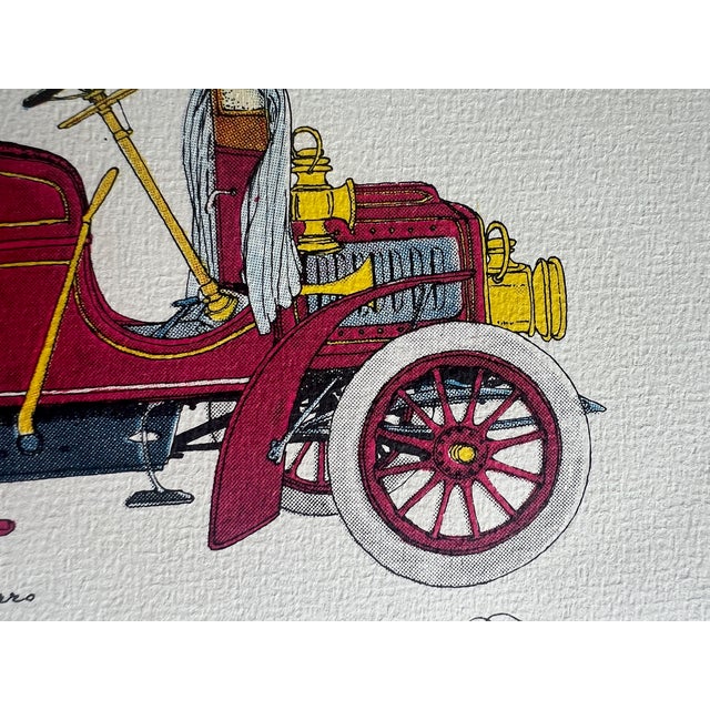 1950s Evelyn Cuero "Rambler Rear Entrance Tonneau" 1904 Automobile Print For Sale In Houston - Image 6 of 8