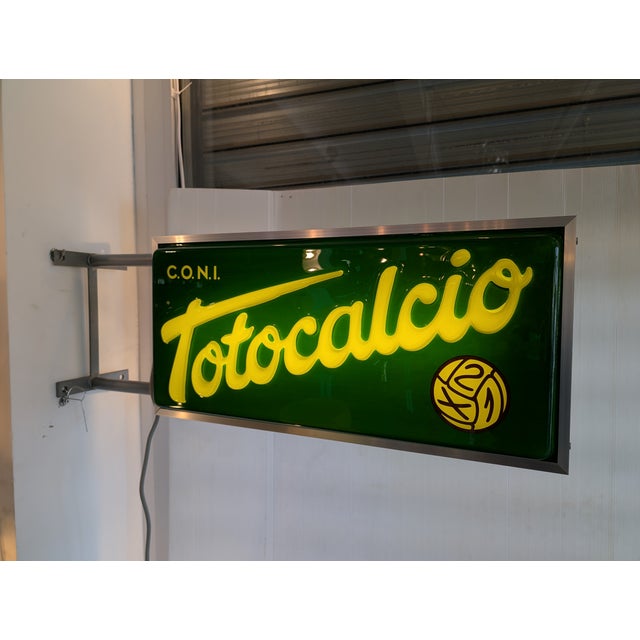 Vintage Totocalcio Sign, 1980s For Sale - Image 9 of 10