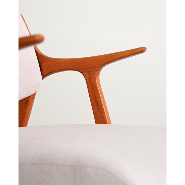 Brown Scandinavian Oak Lounge Chair, 1960s For Sale - Image 8 of 11