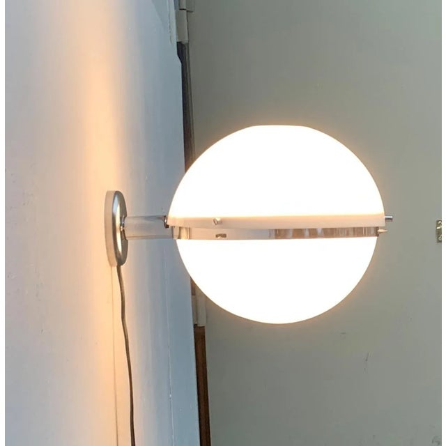Mid-Century Italian Space Age Ball Wall Sconce from Guzzini For Sale - Image 16 of 18