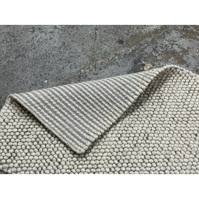 2ft 4in × 11ft 8in Safavieh Silver Natura Runner Wool/Cotton Rug For Sale - Image 10 of 12