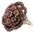 Victorian Gold, Silver, and Garnet Cluster Ring For Sale