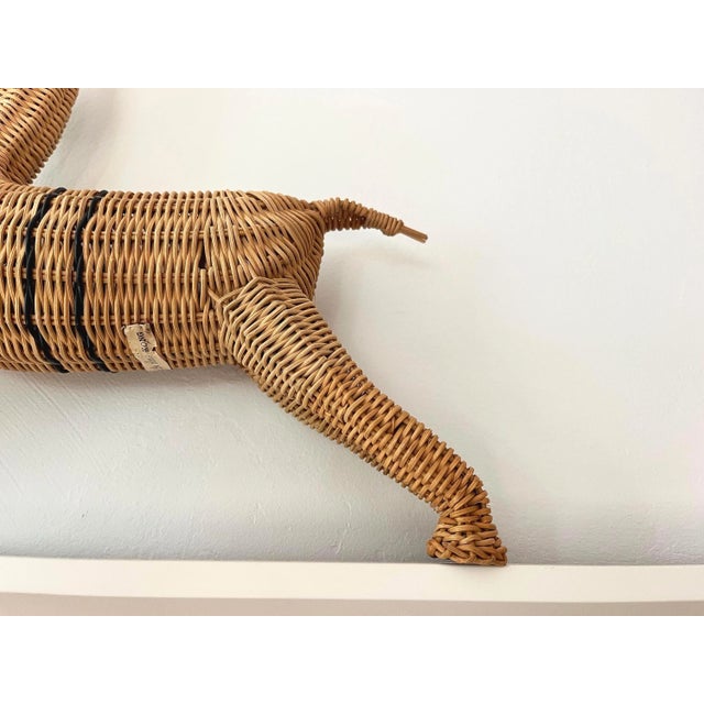 Wood 1970s Wicker Reindeer For Sale - Image 7 of 17