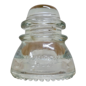 Vintage Hemingray 42 Clear Glass Insulator