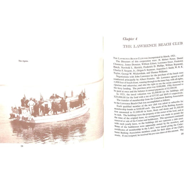 "The Lawrence Beach Club Centennial Edition" 1986 Allison, Benjamin R., m.d. For Sale - Image 9 of 11