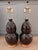 Wood Rare Early Signed Christopher Spitzmiller Double Gourd Ceramic Table Lamps, Dated 2004 – Pair For Sale - Image 7 of 7