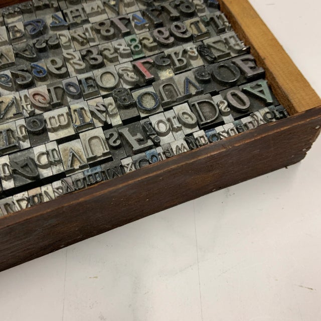 Vintage 1950s Letterpress in Drawer For Sale In New York - Image 6 of 9