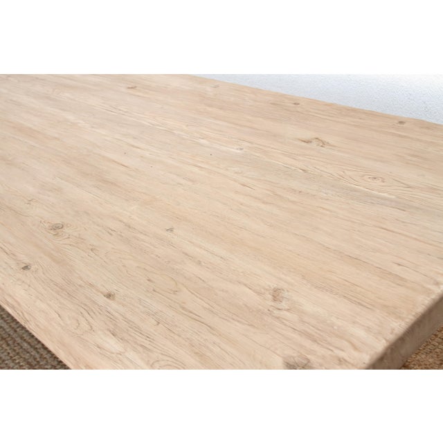 Languedoc, 108" Reclaimed Wood Tavern Dining Table For Sale - Image 4 of 14