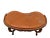 Antique French Coffee Table Kidney Shape Carved Scroll Work, Bottom Shelf Petite For Sale In Palm Springs - Image 6 of 11