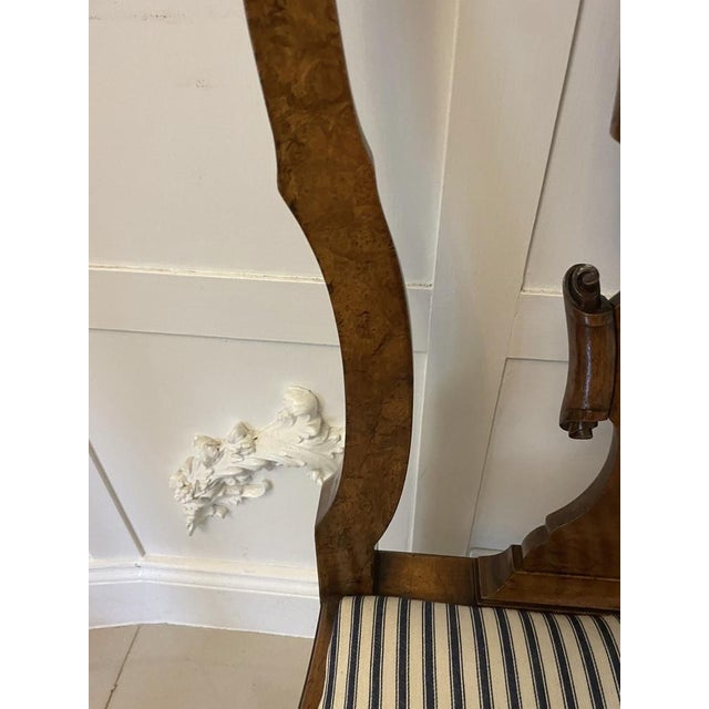 Victorian Burr Walnut Dining Chairs, 1880s, Set of 12 For Sale - Image 15 of 18