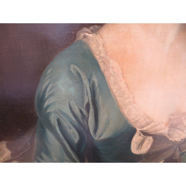 !8th Century Portrait of Noble Lady School Scottish/English Ramsey? For Sale - Image 11 of 15