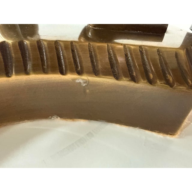 Bronze Vintage Neoclassical Revival Bronze Sphinx Centerpiece Bowl For Sale - Image 8 of 8