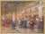 Victorian Late 20th Century Johannes Josephus (Jan) Hovener - Parisian Street Scene, Oil on Canvas For Sale - Image 3 of 5