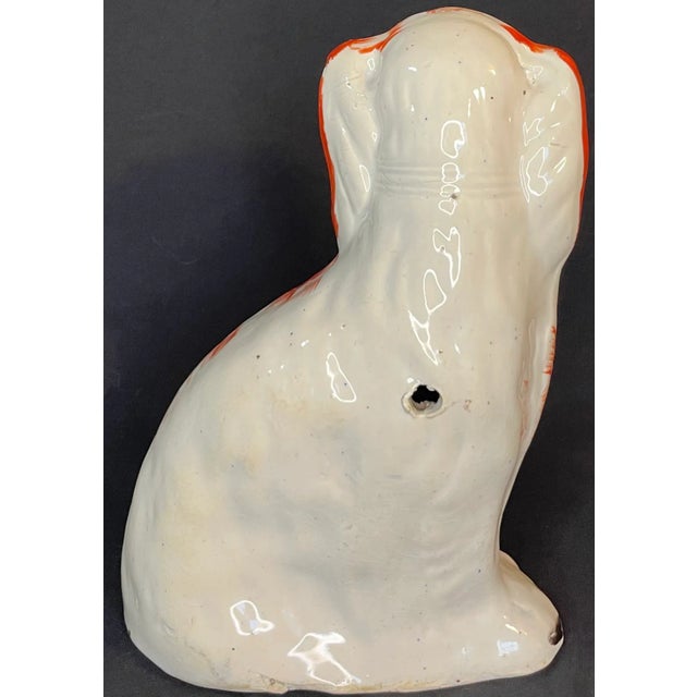 Victorian Antique Staffordshire Dog Figurine For Sale - Image 3 of 9
