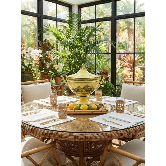 Neoclassical Style Yellow and Black Ceramic Lidded Urn For Sale - Image 10 of 12
