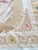 Tan Suzani Tribal Textile - Neutral Tan Uzbek Tablecloth, 3'11'' X 4'6'' For Sale - Image 8 of 9