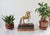 Vintage brass unicorn figure. Made in Taiwan. Makers mark on bottom. Patina.