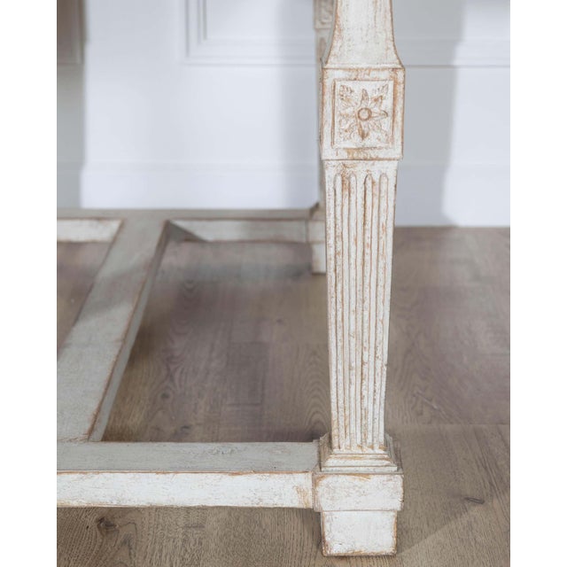 Early 19th Century Swedish Gustavian Painted Console Table For Sale - Image 11 of 12