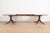 Wood Baker Furniture Style Georgian Banded Mahogany Double Pedestal Extension Dining Table, Newly Refinished For Sale - Image 7 of 12