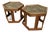 Vintage John Keal for Brown Saltman Hexagon Side Tables - A Pair For Sale