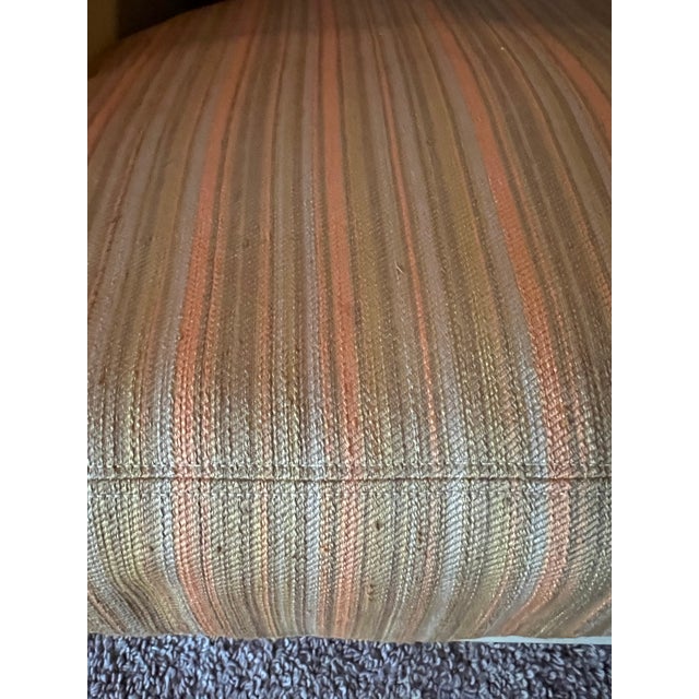 Erwin Lambeth Attributed to Erwin-Lambeth Curved Chrome Lounge Chair — Mid-Century Modern, 1970s Velvet Upholstery For Sale - Image 4 of 10