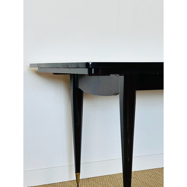 Art Deco Dining Table in Macassar Ebony, 1940s For Sale - Image 9 of 18