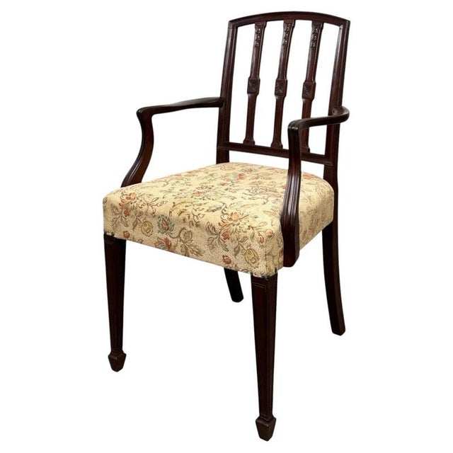 Antique Mahogany Dining Chairs, 1900s, Set of 6 For Sale - Image 10 of 11