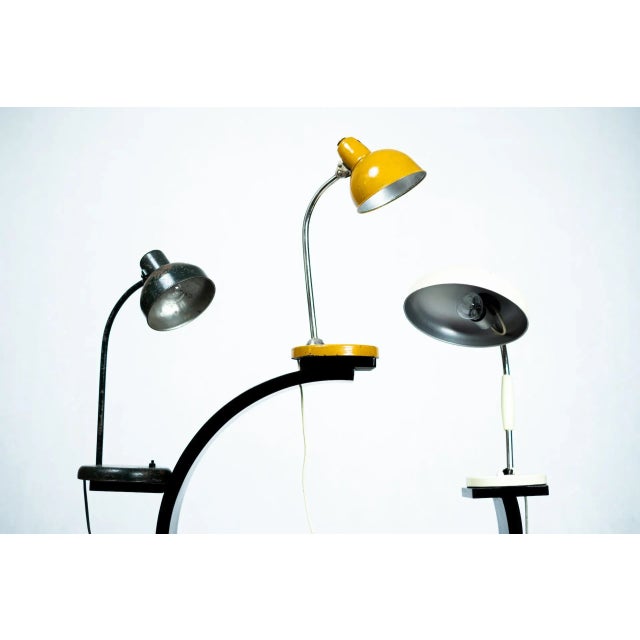 Metal Bauhaus Tile Lamps by Christian Dell, Koranda, Kaiser-Idell, Albert & Bause for Kaiser Idell / Kaiser Leuchten, 1920s, Set of 3 For Sale - Image 7 of 11