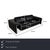 Here you get a three-seater sofa from the DS-180 series by the Swiss manufacturer de Sede, which, with its black leather...