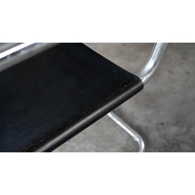 Vintage Mid Century Chairs Mies Van Der Rohe 'Mr20' Attr. Chairs - A Pair For Sale - Image 18 of 18