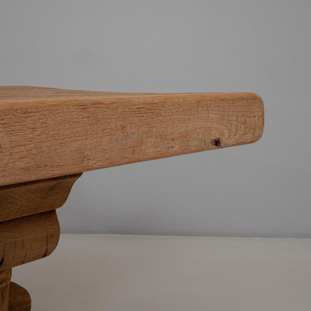 20th Century French Oak Trestle Dining Table For Sale - Image 11 of 18