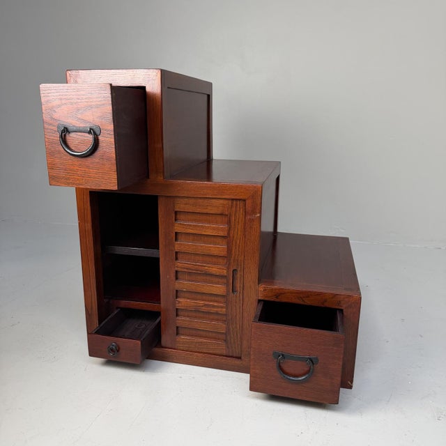 Japanese Stair Chest, 1960s For Sale - Image 10 of 14