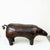 Brown Vintage Leather Pig Ottoman attributed to Dimitri Omersa, 1960s For Sale - Image 8 of 14