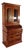 Antique 1880s Victorian Eastlake Burled Walnut Cylinder Secretary Bookcase Desk For Sale