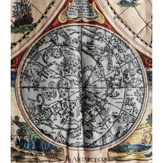 Vintage Tapestry with World Map by Gerardus Mercator, 1960s For Sale - Image 9 of 14