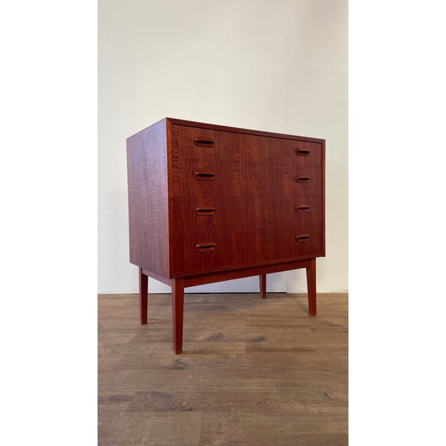 Mid-Century Danish Teak Chest of 4 Drawers, Scandinavia, 1960s For Sale - Image 10 of 18