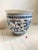 Vintage Extra Large Blue and White Chinese Dragon Chinoiserie Porcelain Fishbowl Jardiniere Planter For Sale - Image 6 of 11