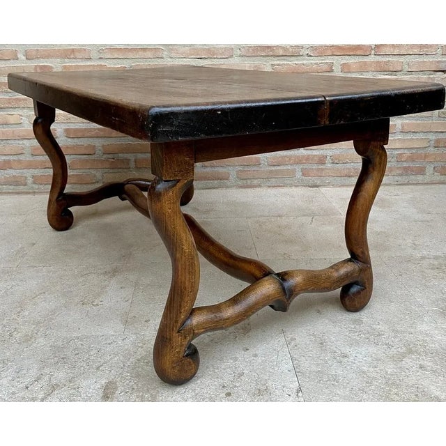 Early 20th Century French Country Oak Side Table, 1940s For Sale - Image 6 of 11