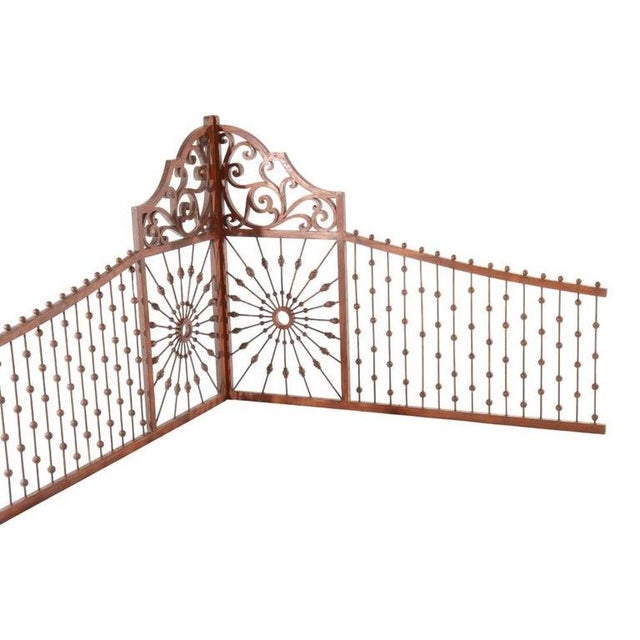 Pair Of Antique Walnut Stick & Ball Sunburst Architectural Corbels C1900 Measures - 39 1/4" x 53" x 1" A pair of antique...