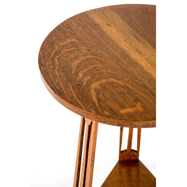 Arts and Crafts Oak Occasional Table For Sale - Image 5 of 12