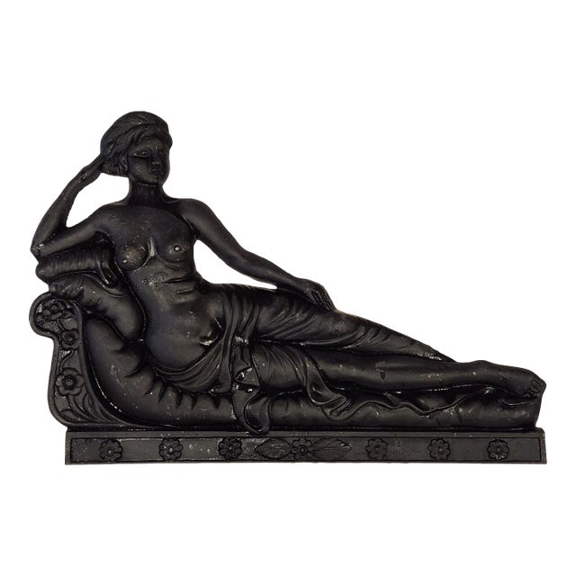 Vintage Mid-Century Cast Iron Wall Sculpture - Venus Victorious "Victrix" For Sale
