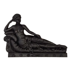 Vintage Mid-Century Cast Iron Wall Sculpture - Venus Victorious "Victrix"